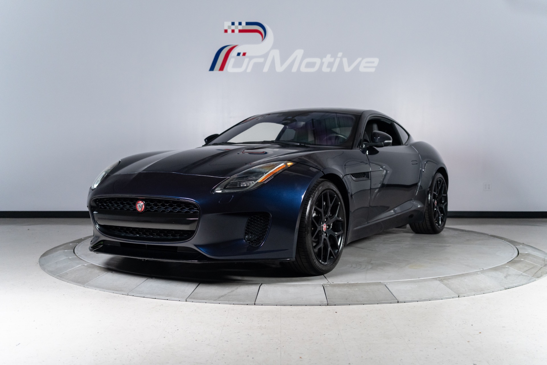 Blue 2018 Jaguar F-TYPE 340HP Coupe RWD Coupe Rear-Wheel Drive 8-Speed Automatic